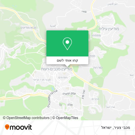 מפת מכבי צעיר
