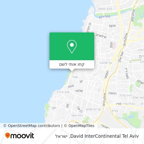 מפת David InterContinental Tel Aviv