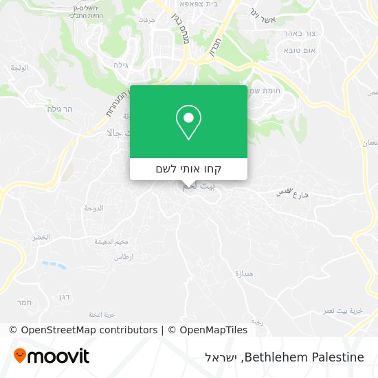 מפת Bethlehem Palestine