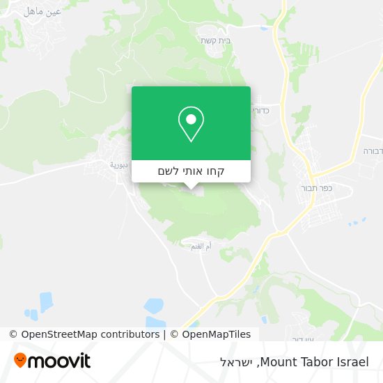 מפת Mount Tabor Israel