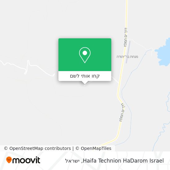 מפת Haifa Technion HaDarom Israel
