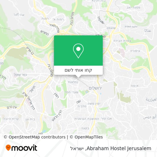 מפת Abraham Hostel Jerusalem