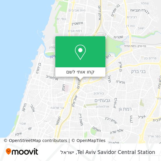 מפת Tel Aviv Savidor Central Station
