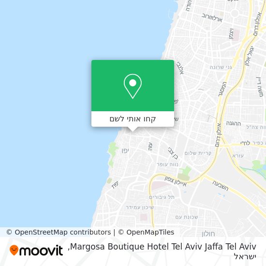 מפת Margosa Boutique Hotel Tel Aviv Jaffa Tel Aviv