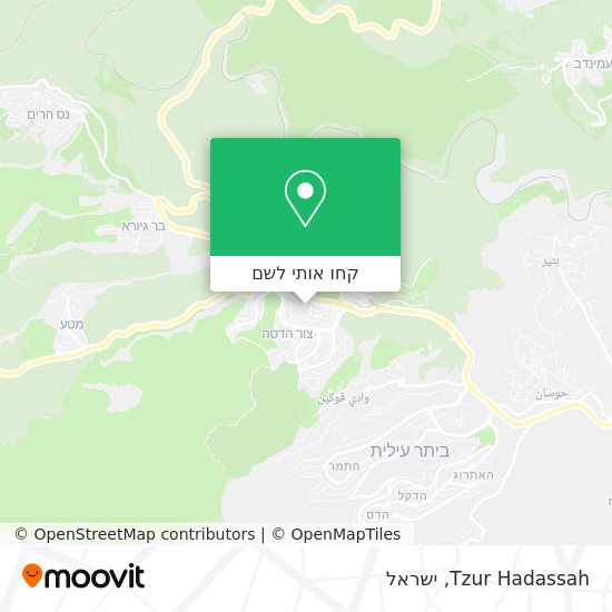 מפת Tzur Hadassah