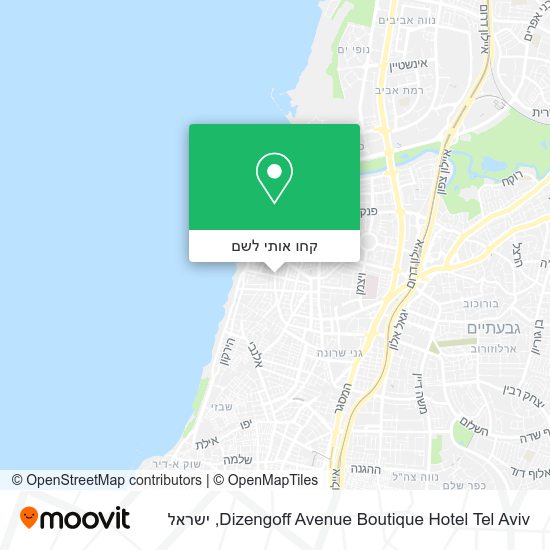 מפת Dizengoff Avenue Boutique Hotel Tel Aviv