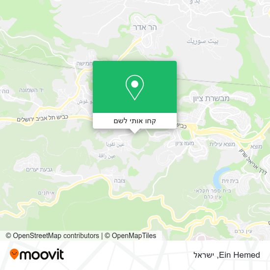 מפת Ein Hemed