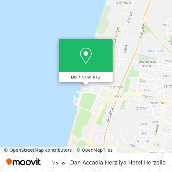 מפת Dan Accadia Herzliya Hotel Herzelia