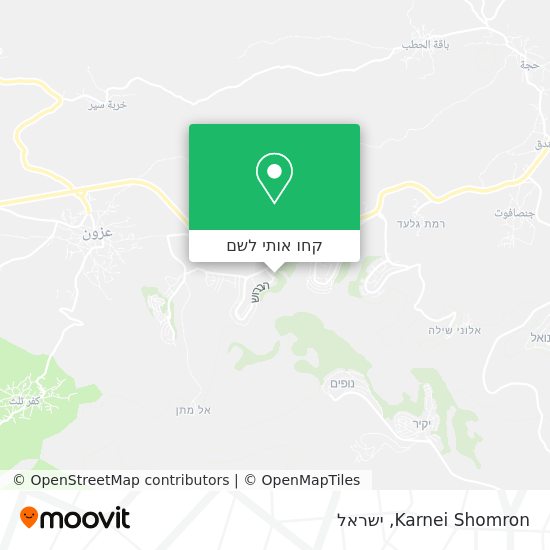 מפת Karnei Shomron