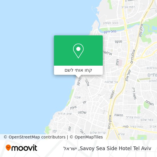 מפת Savoy Sea Side Hotel Tel Aviv