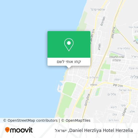 מפת Daniel Herzliya Hotel Herzelia