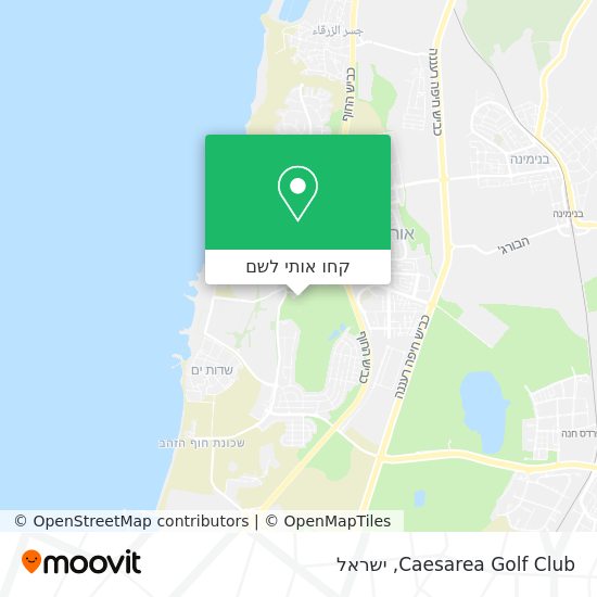 מפת Caesarea Golf Club