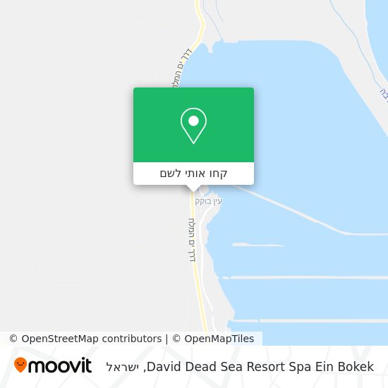 מפת David Dead Sea Resort Spa Ein Bokek