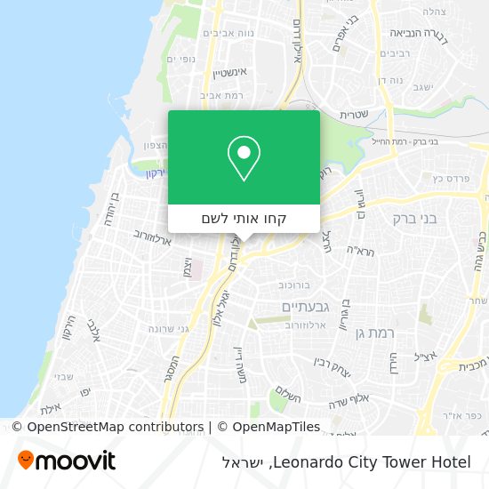 מפת Leonardo City Tower Hotel