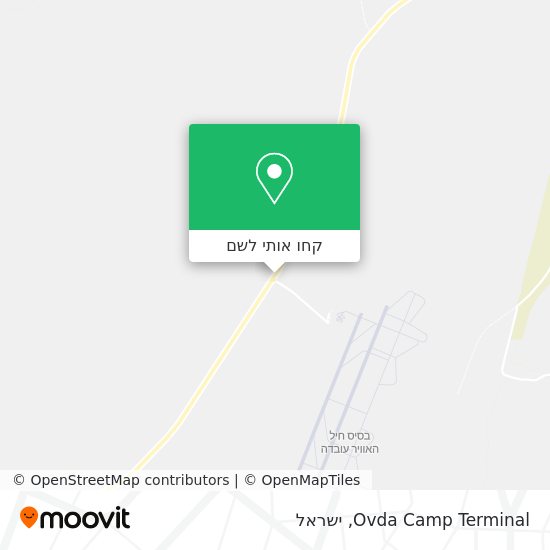 מפת Ovda Camp Terminal
