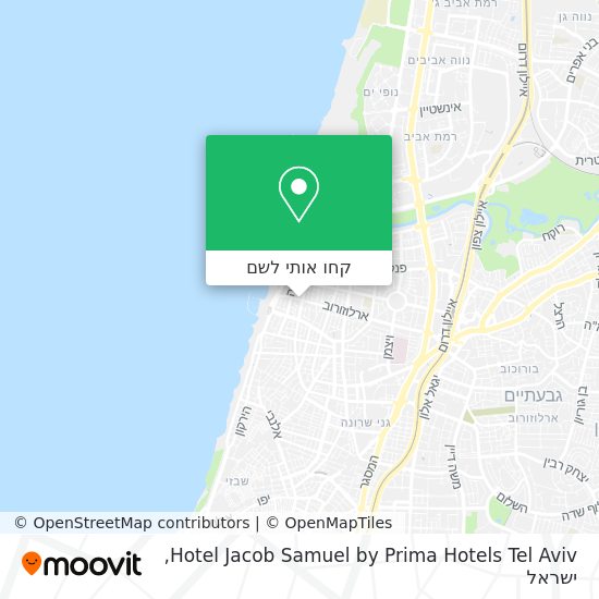 מפת Hotel Jacob Samuel by Prima Hotels Tel Aviv