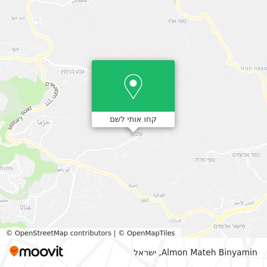 מפת Almon Mateh Binyamin
