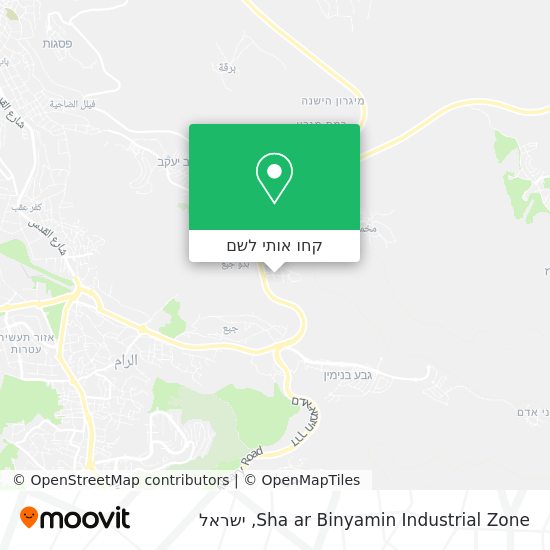 מפת Sha ar Binyamin Industrial Zone