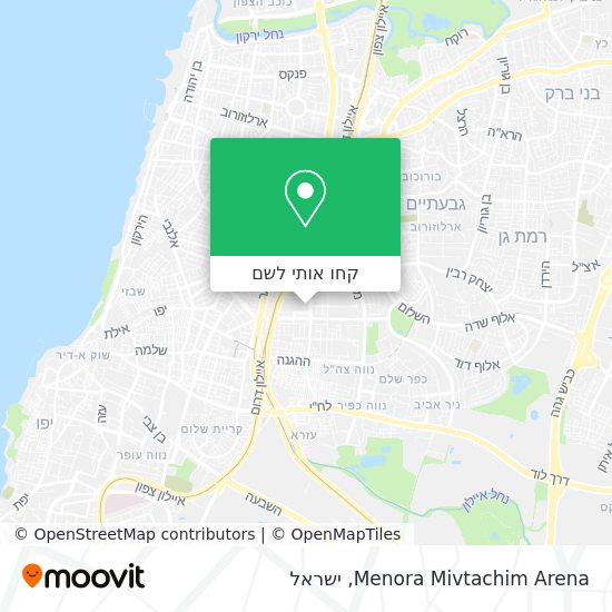 מפת Menora Mivtachim Arena