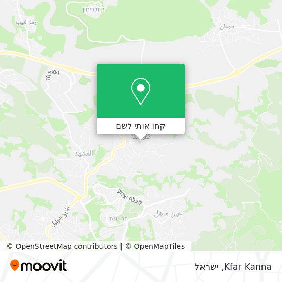 מפת Kfar Kanna