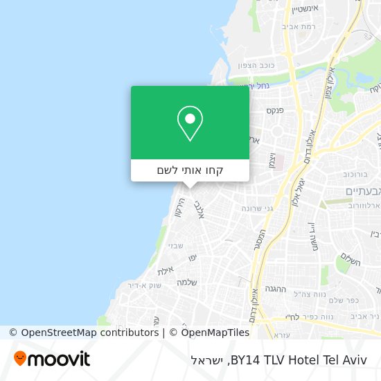 מפת BY14 TLV Hotel Tel Aviv