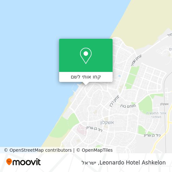 מפת Leonardo Hotel Ashkelon