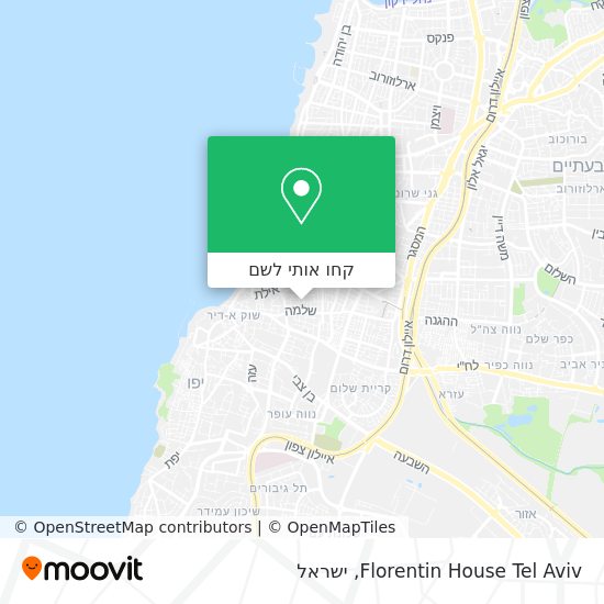 מפת Florentin House Tel Aviv