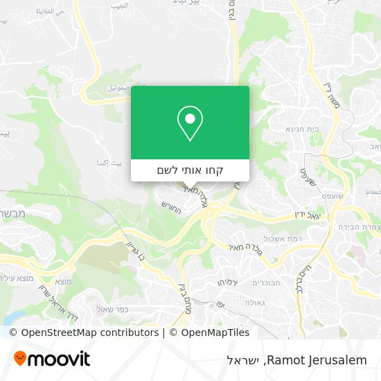מפת Ramot Jerusalem