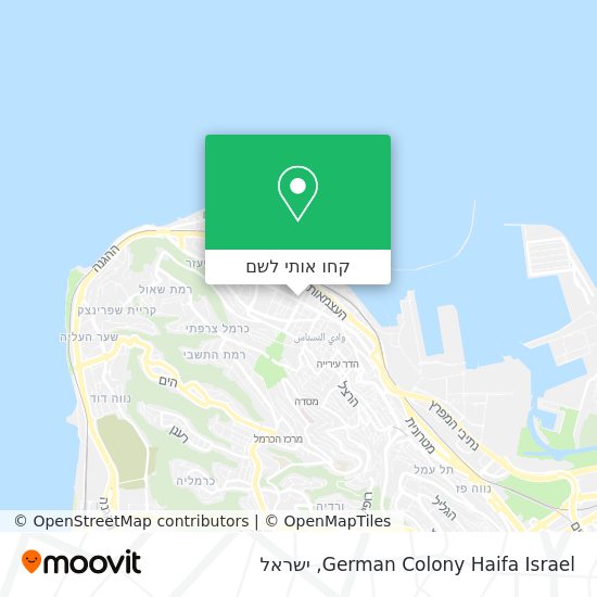 מפת German Colony Haifa Israel