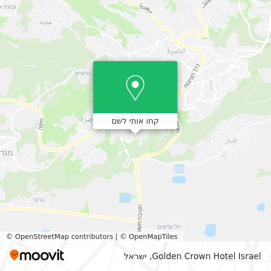 מפת Golden Crown Hotel Israel