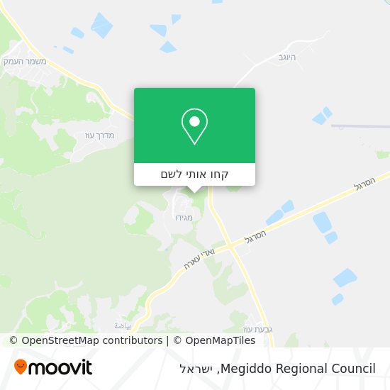מפת Megiddo Regional Council