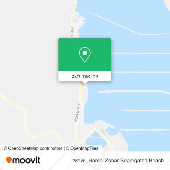 מפת Hamei Zohar Segregated Beach