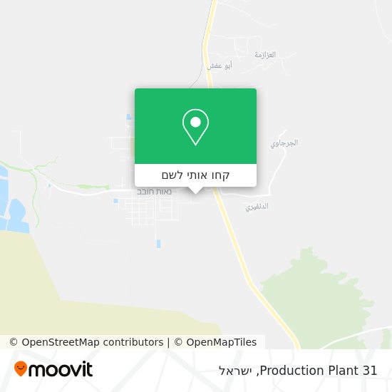 מפת Production Plant 31