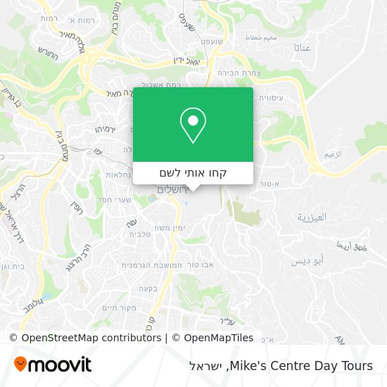 מפת Mike's Centre Day Tours