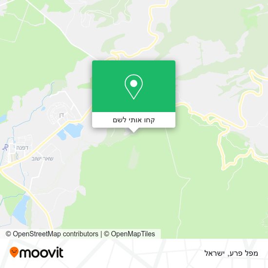 מפת מפל פרע