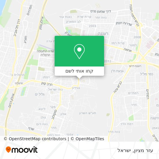 מפת עזר מציון