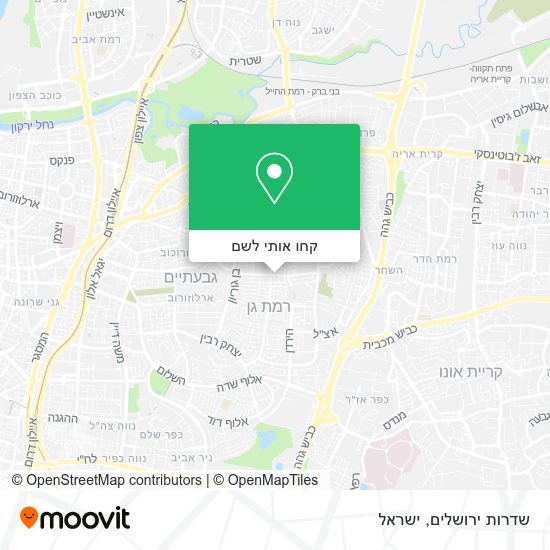 מפת שדרות ירושלים
