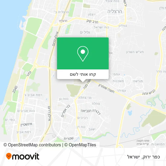 מפת כפר ירוק