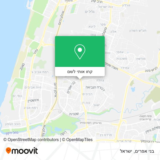 מפת בני אפרים