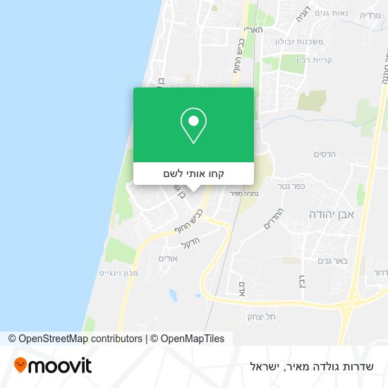 מפת שדרות גולדה מאיר