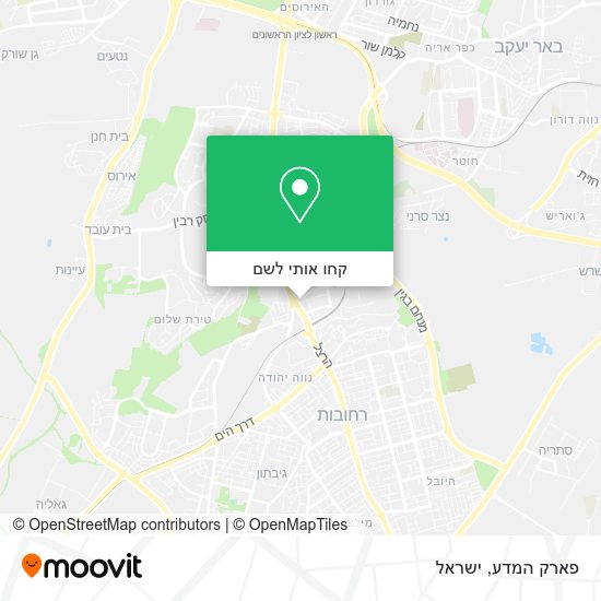 מפת פארק המדע