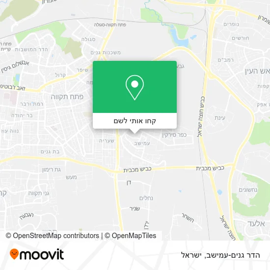 מפת הדר גנים-עמישב
