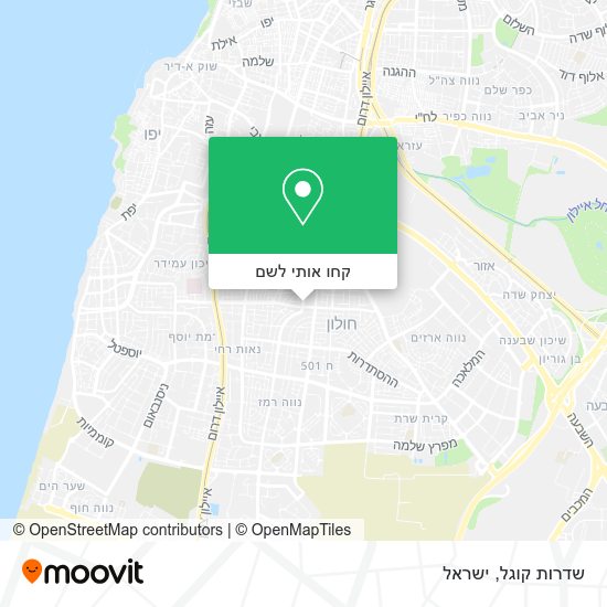מפת שדרות קוגל