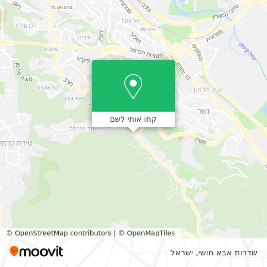 מפת שדרות אבא חושי