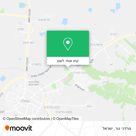 מפת מרדכי גור
