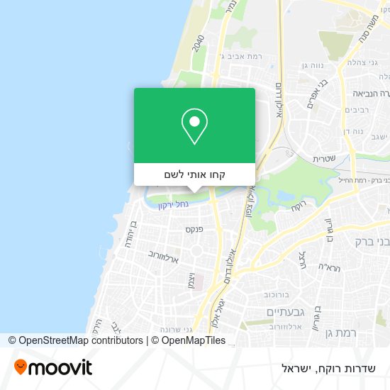 מפת שדרות רוקח