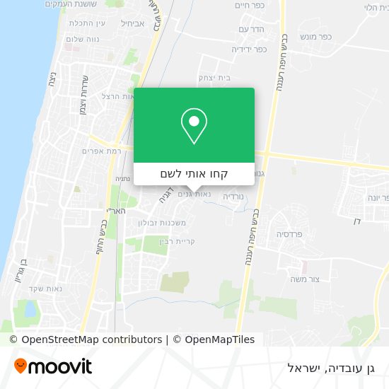 מפת גן עובדיה