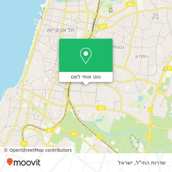 מפת שדרות החי"ל