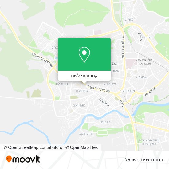 מפת רחבת צפת