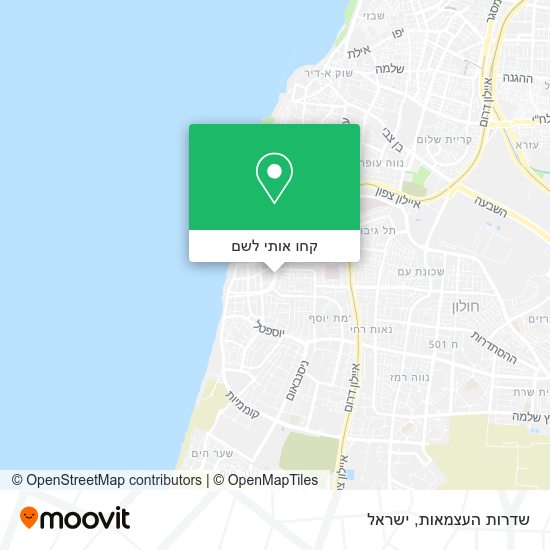 מפת שדרות העצמאות